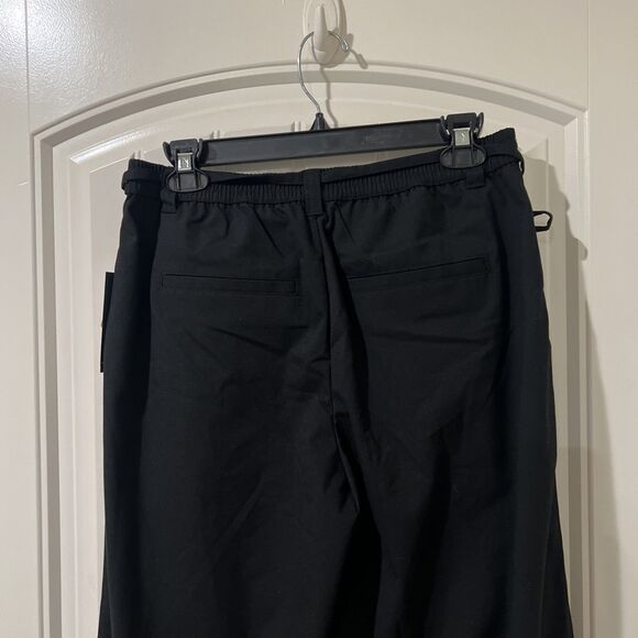 Wild Fable Women’s Black Mid Rise Waist Tie Slouchy Wide Leg Trousers Size S - Picture 7 of 8